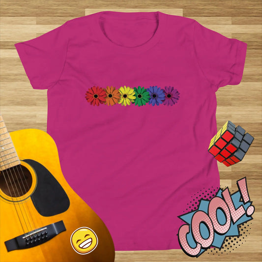 Pride Daisies 2nd edition Kids t-shirt by BC Ink Works - BC Ink Works