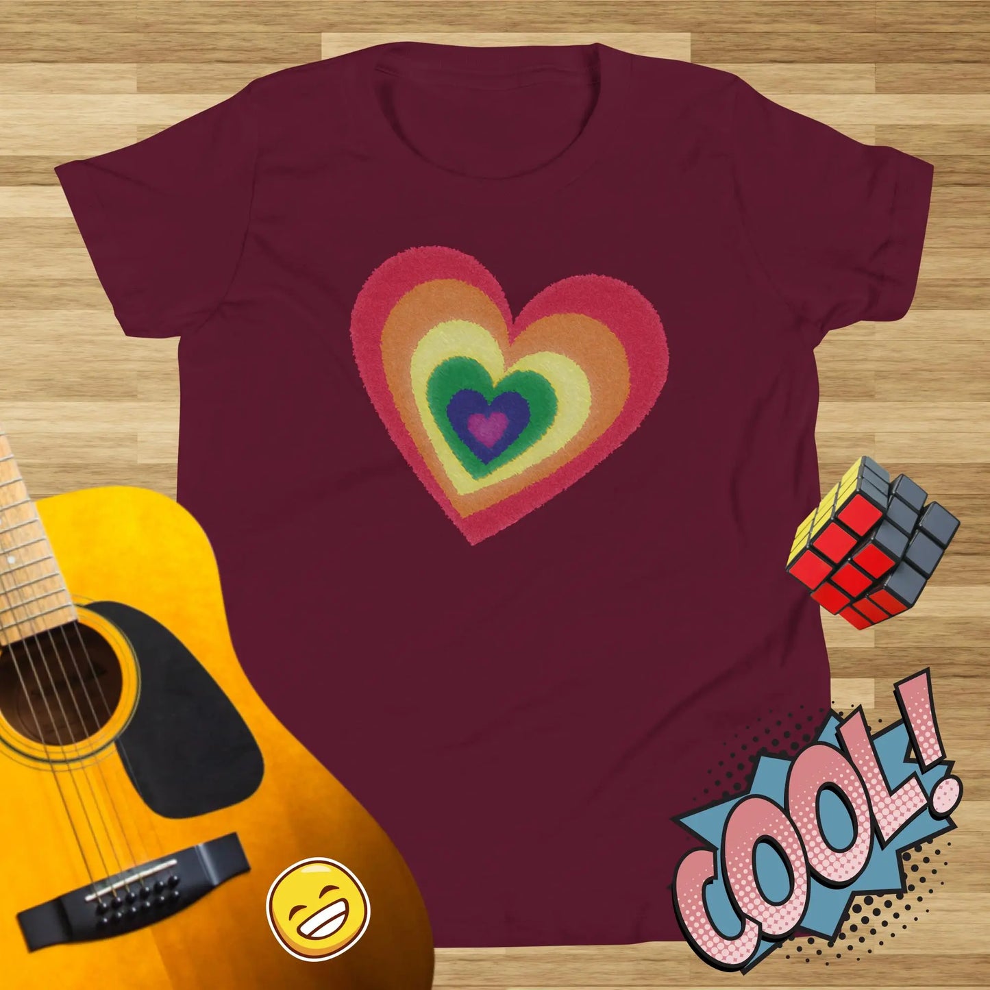 Pride Hearts Kids Classic t-shirt by BC Ink Works - BC Ink Works