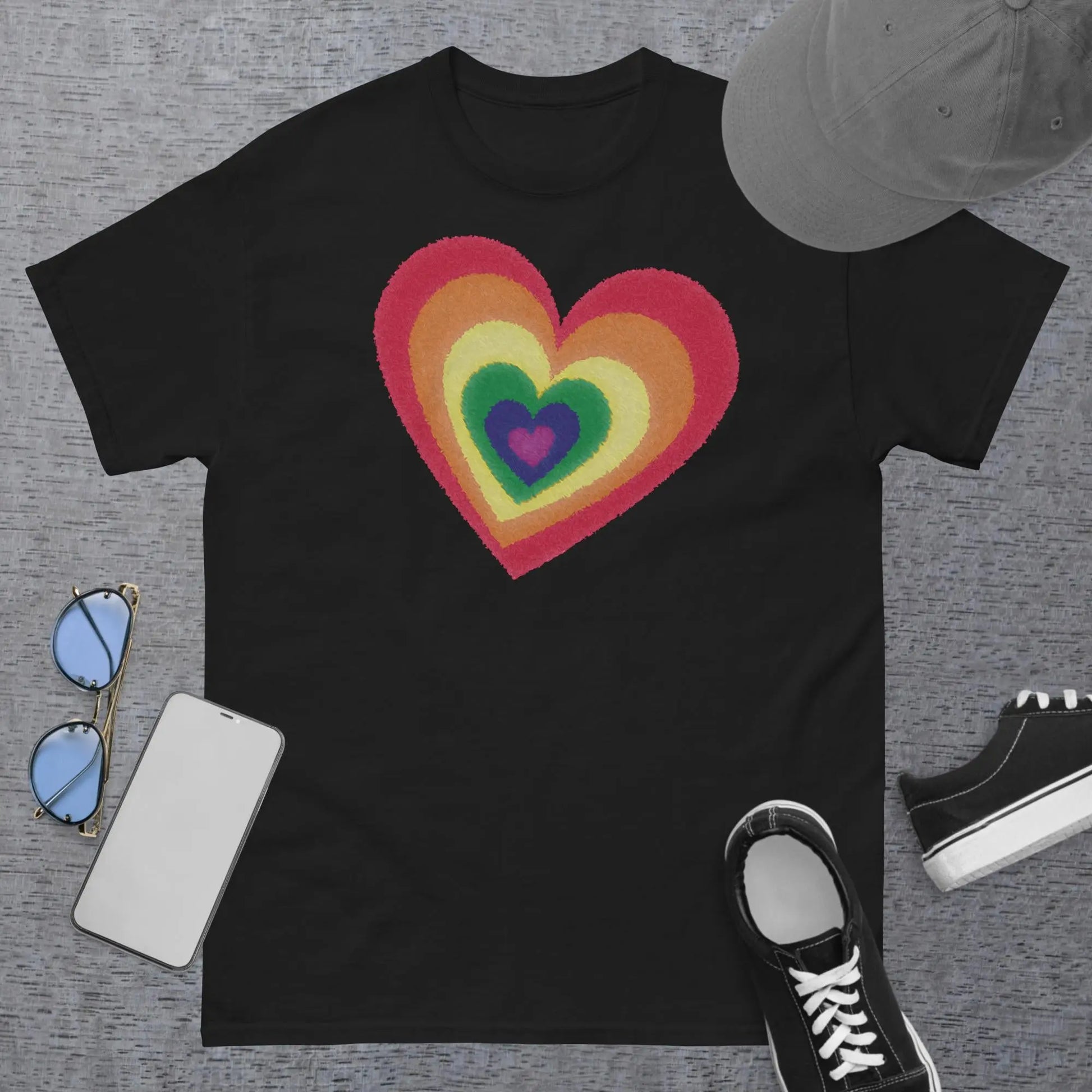 Pride Hearts Men's Classic t-shirt by BC Ink Works - BC Ink Works