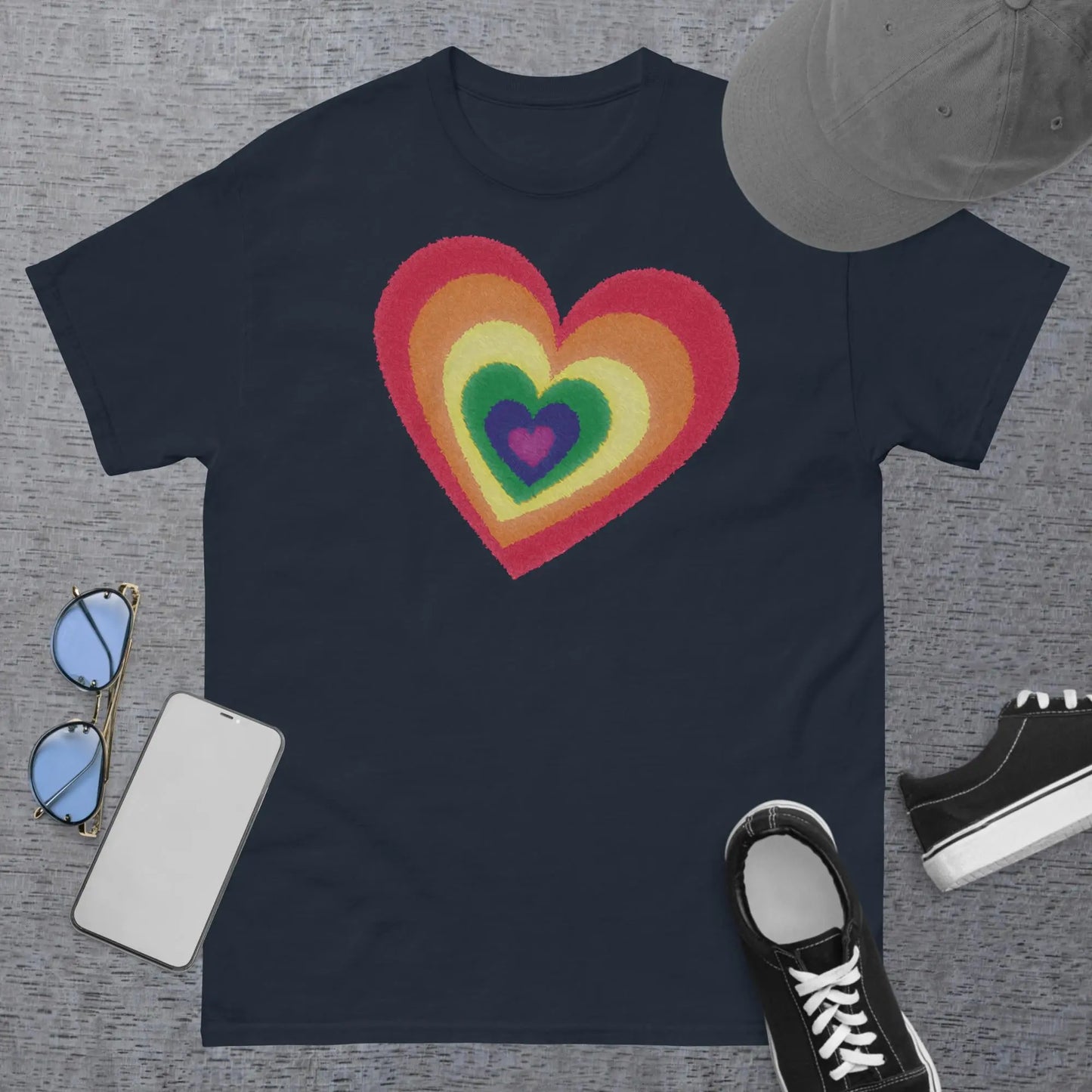 Pride Hearts Men's Classic t-shirt by BC Ink Works - BC Ink Works