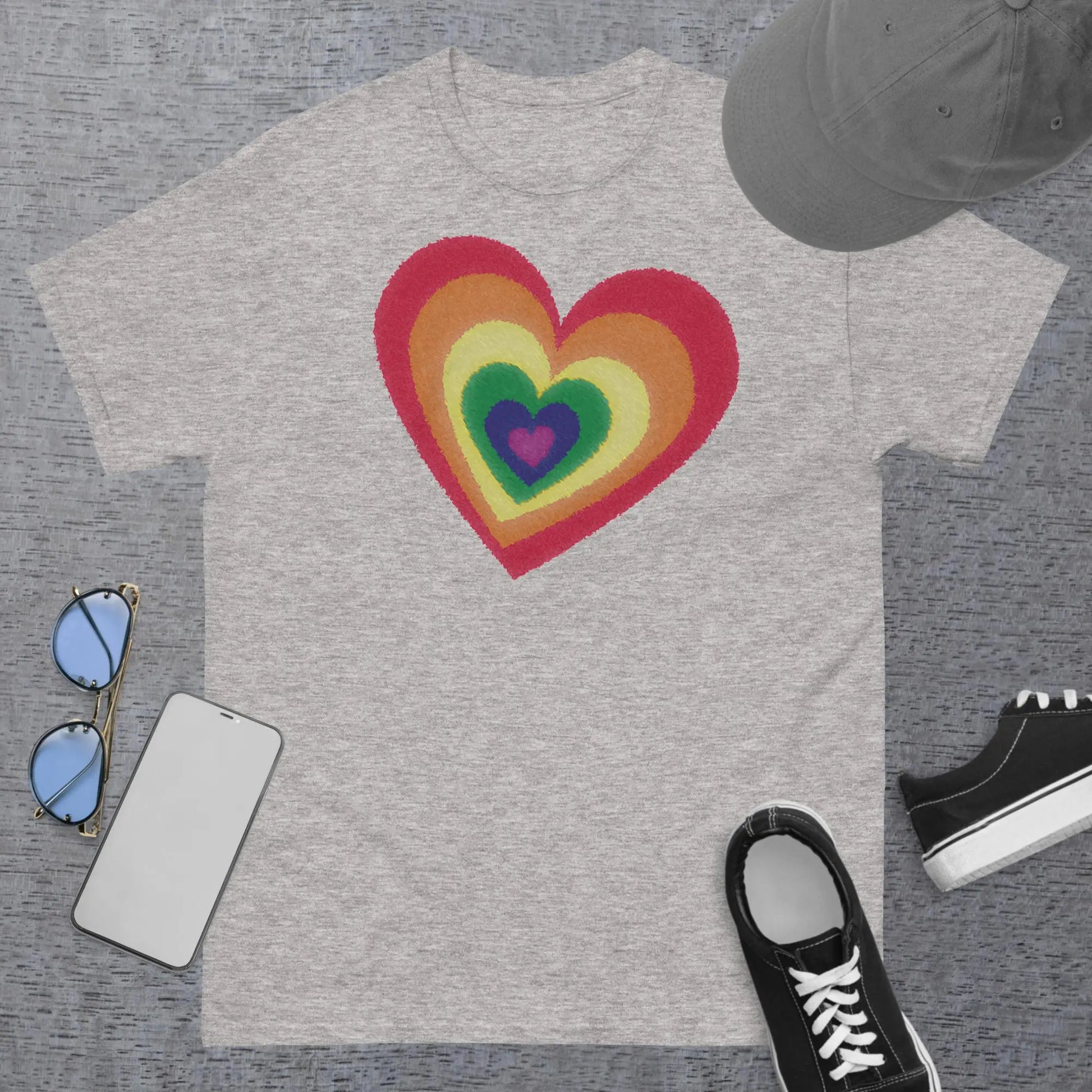 Pride Hearts Men's Classic t-shirt by BC Ink Works - BC Ink Works