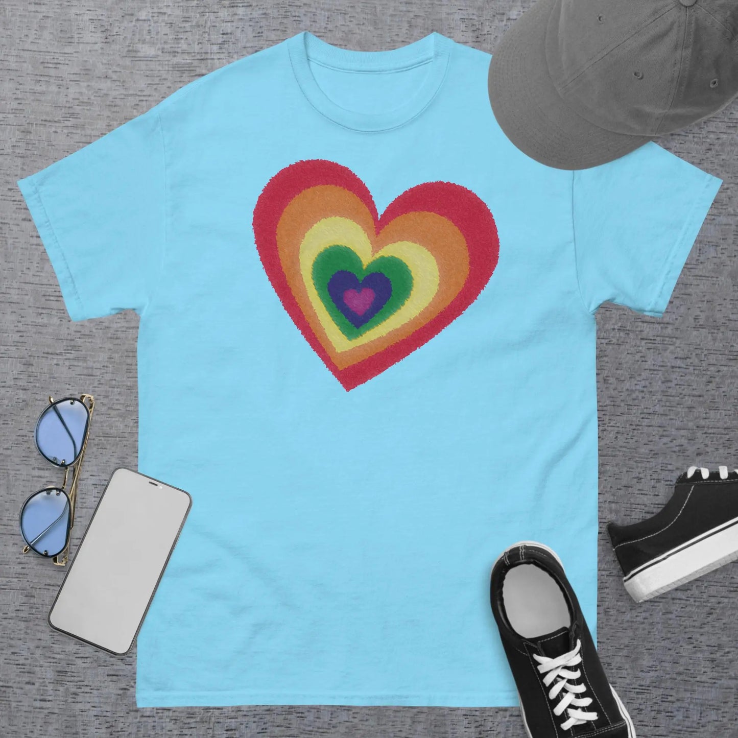 Pride Hearts Men's Classic t-shirt by BC Ink Works - BC Ink Works