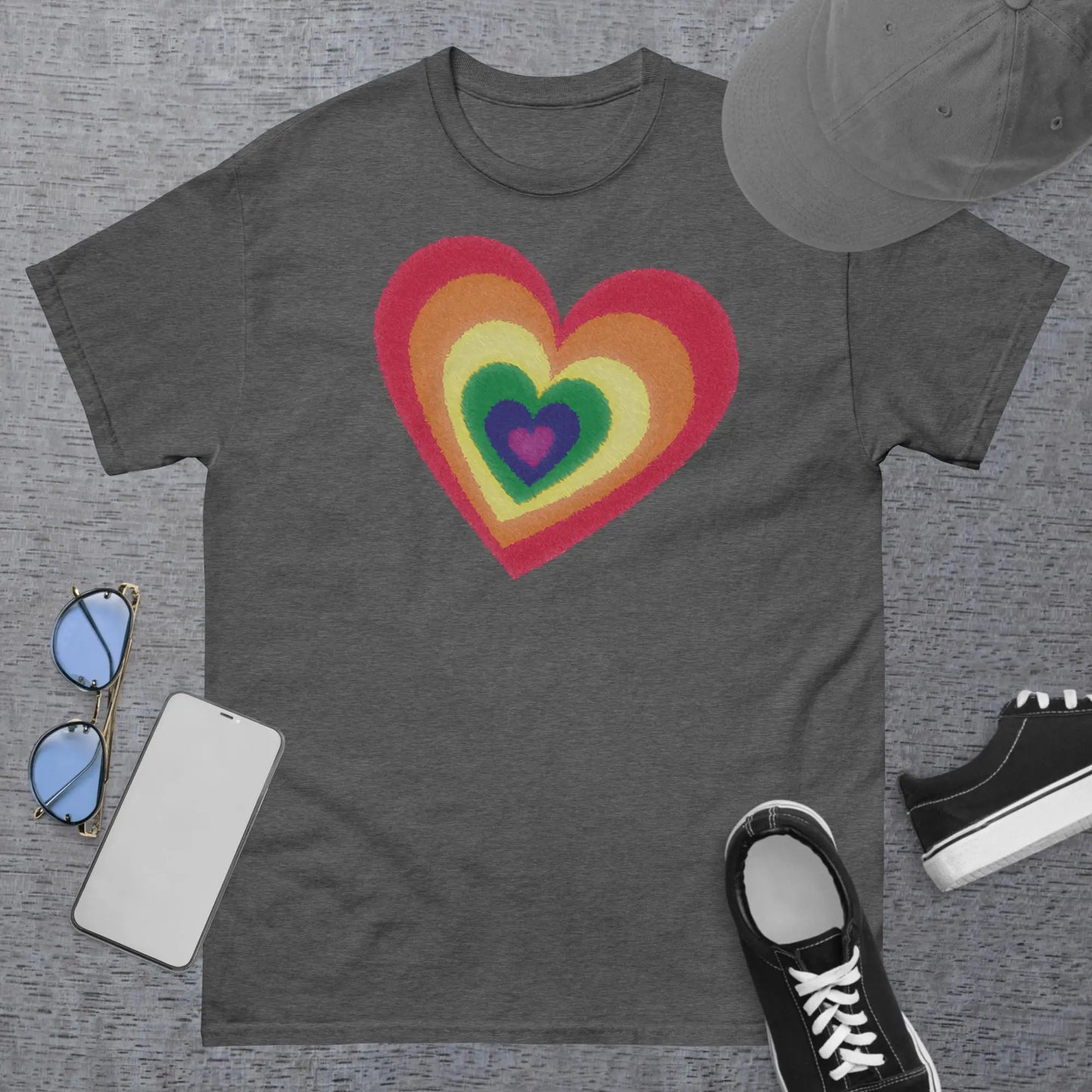 Pride Hearts Men's Classic t-shirt by BC Ink Works - BC Ink Works