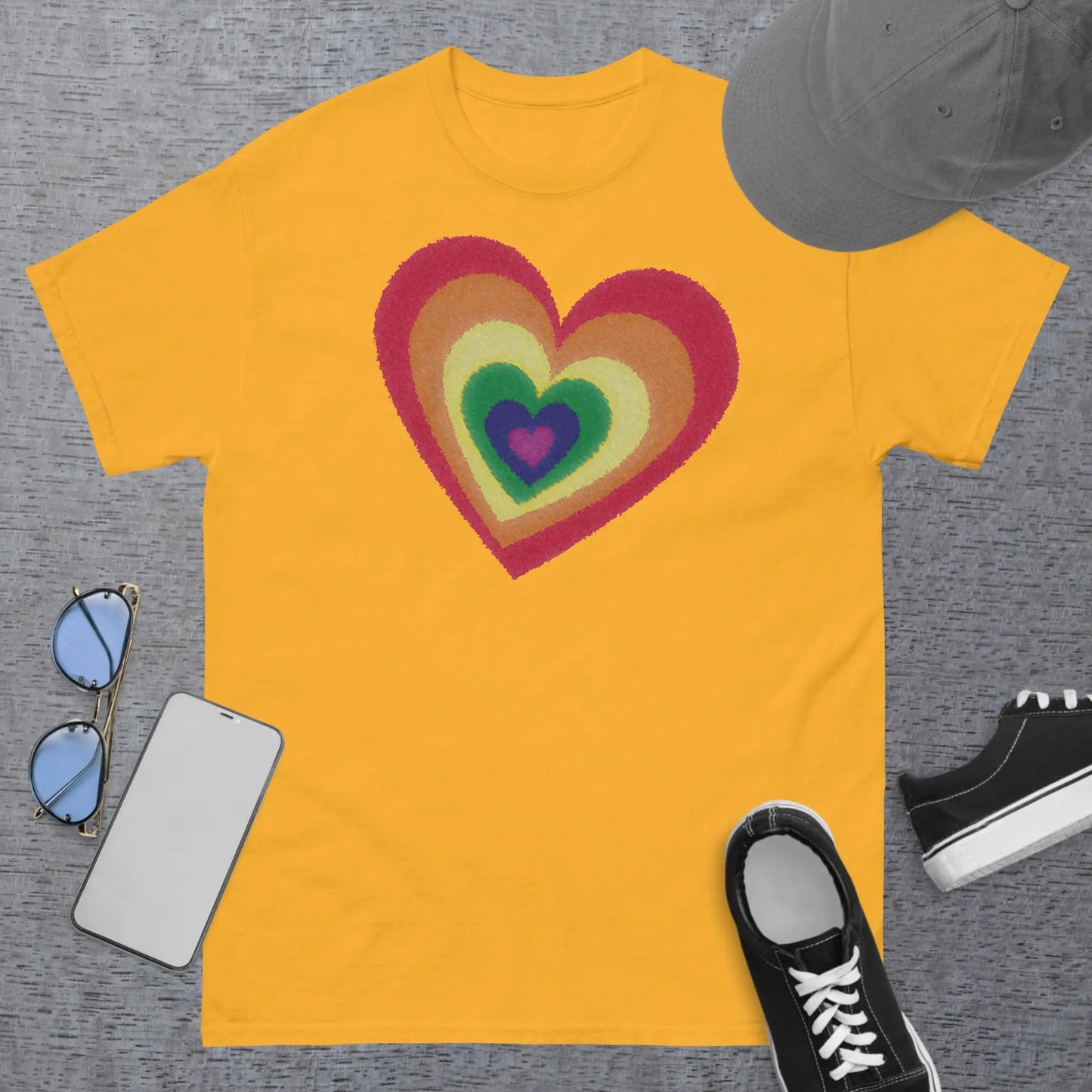 Pride Hearts Men's Classic t-shirt by BC Ink Works - BC Ink Works