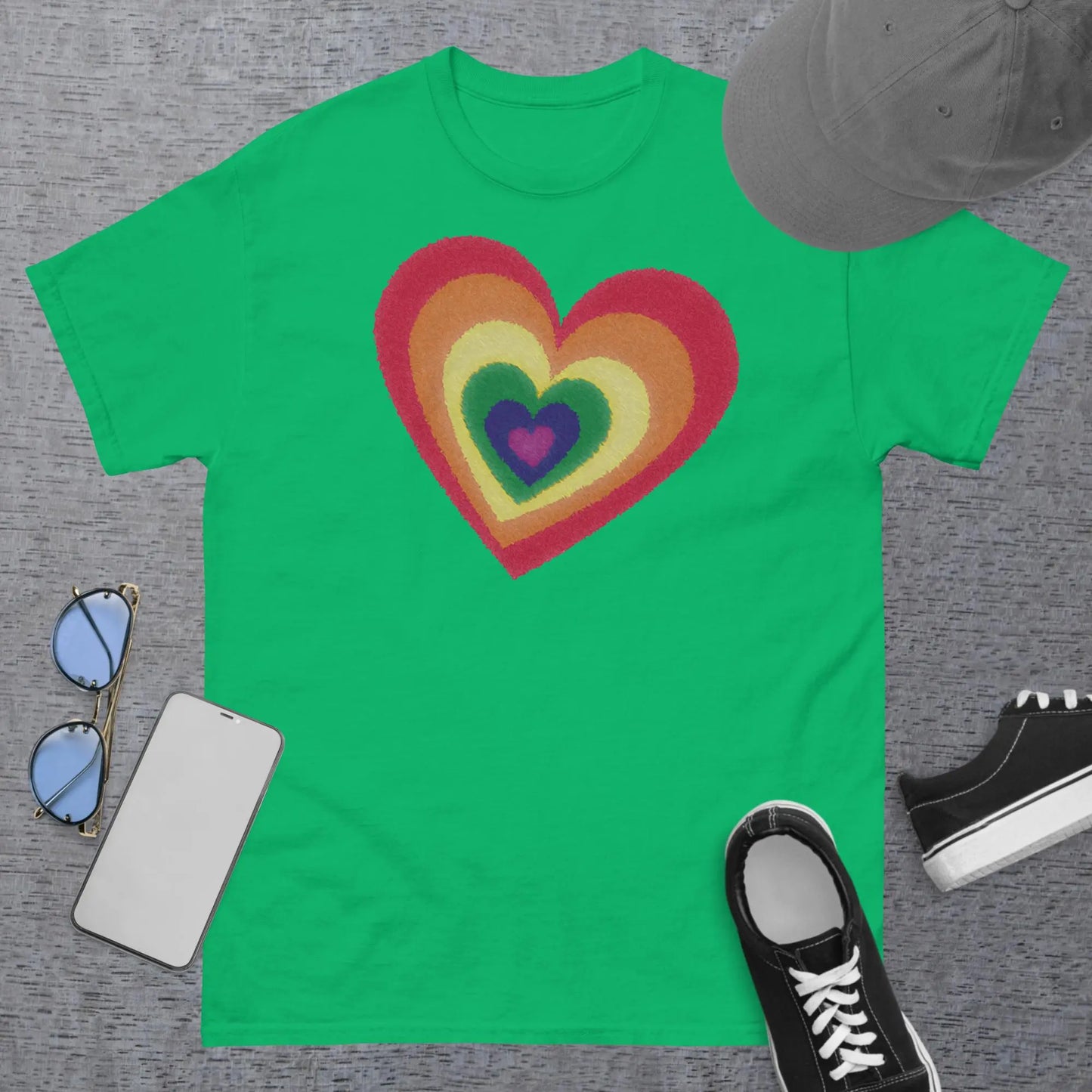 Pride Hearts Men's Classic t-shirt by BC Ink Works - BC Ink Works