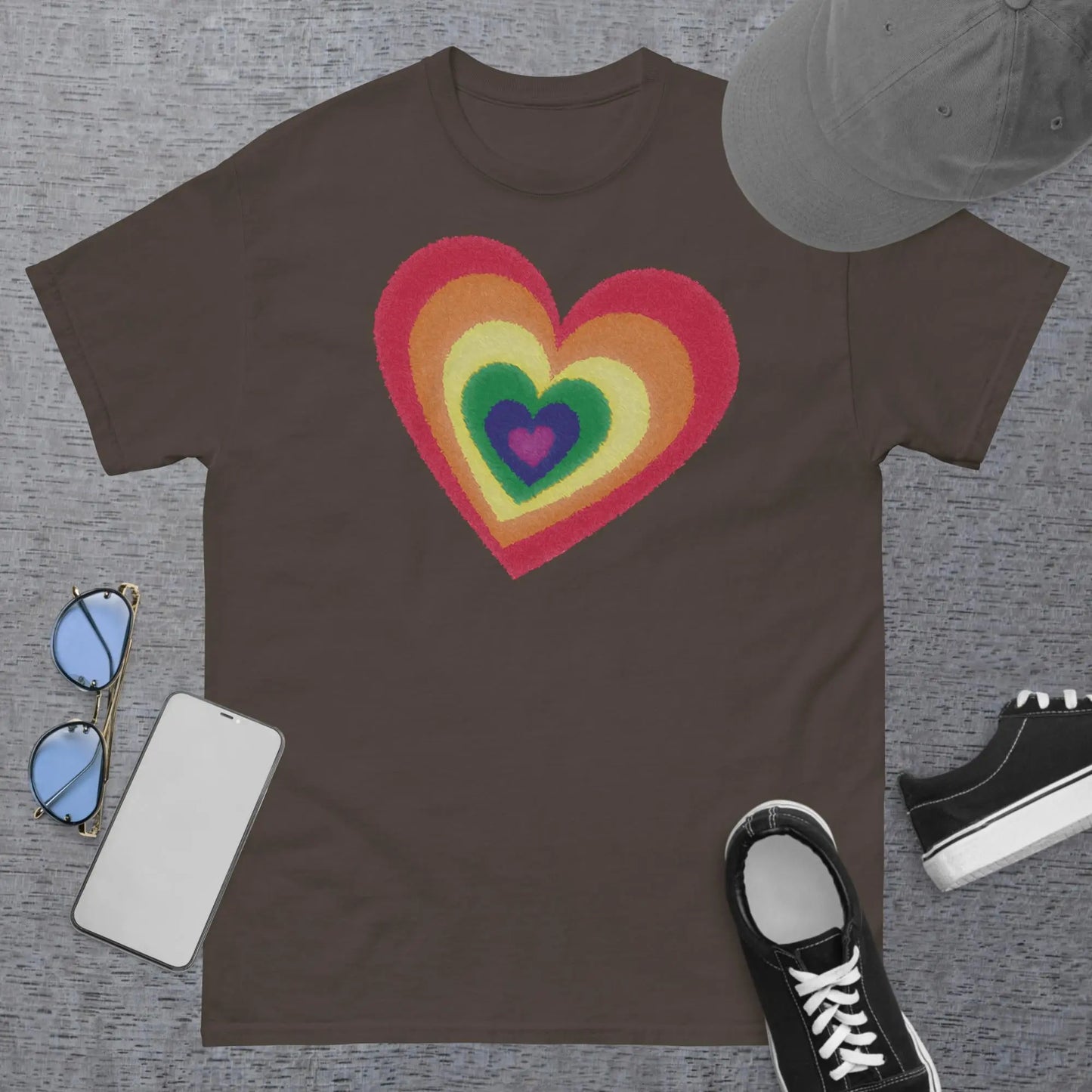 Pride Hearts Men's Classic t-shirt by BC Ink Works - BC Ink Works