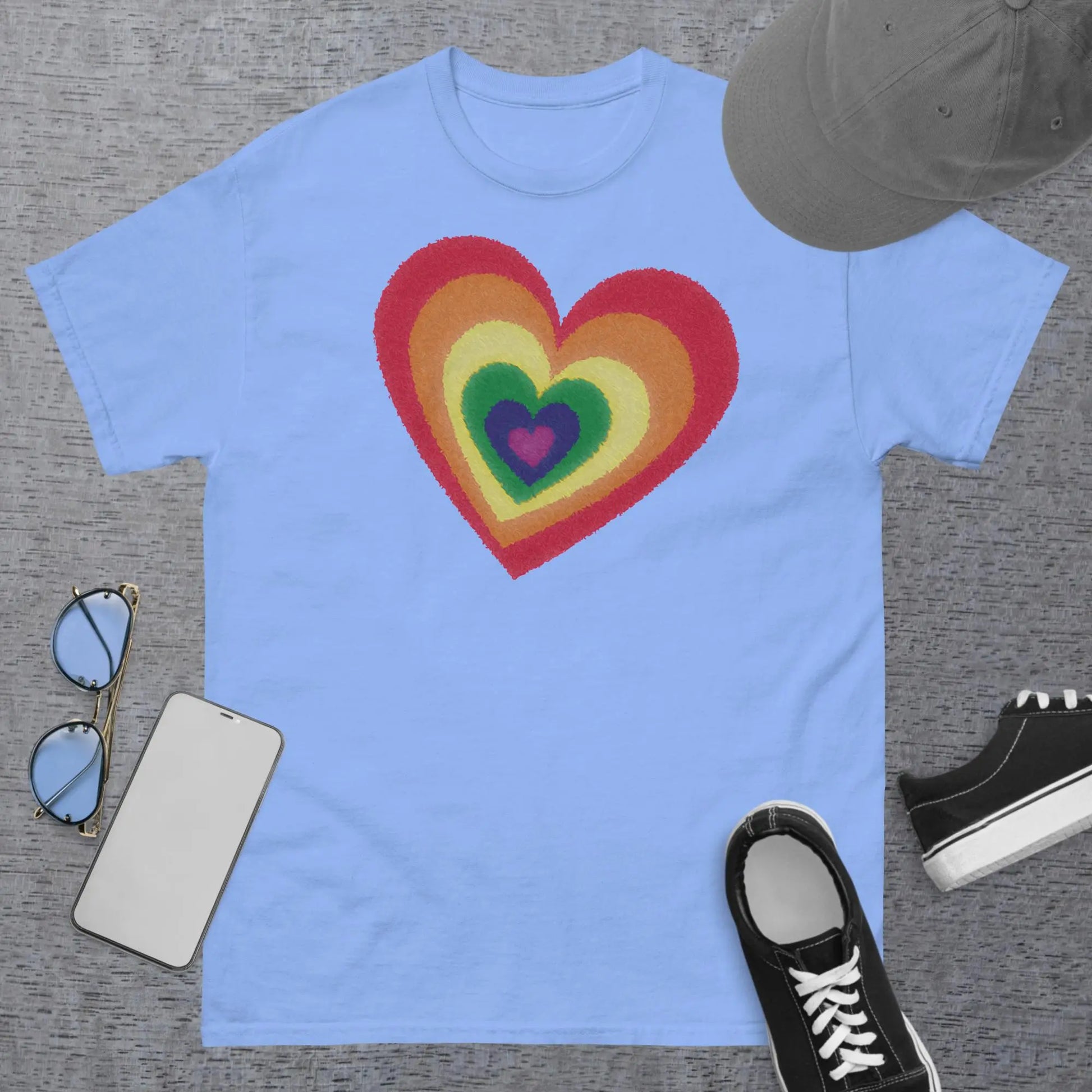 Pride Hearts Men's Classic t-shirt by BC Ink Works - BC Ink Works