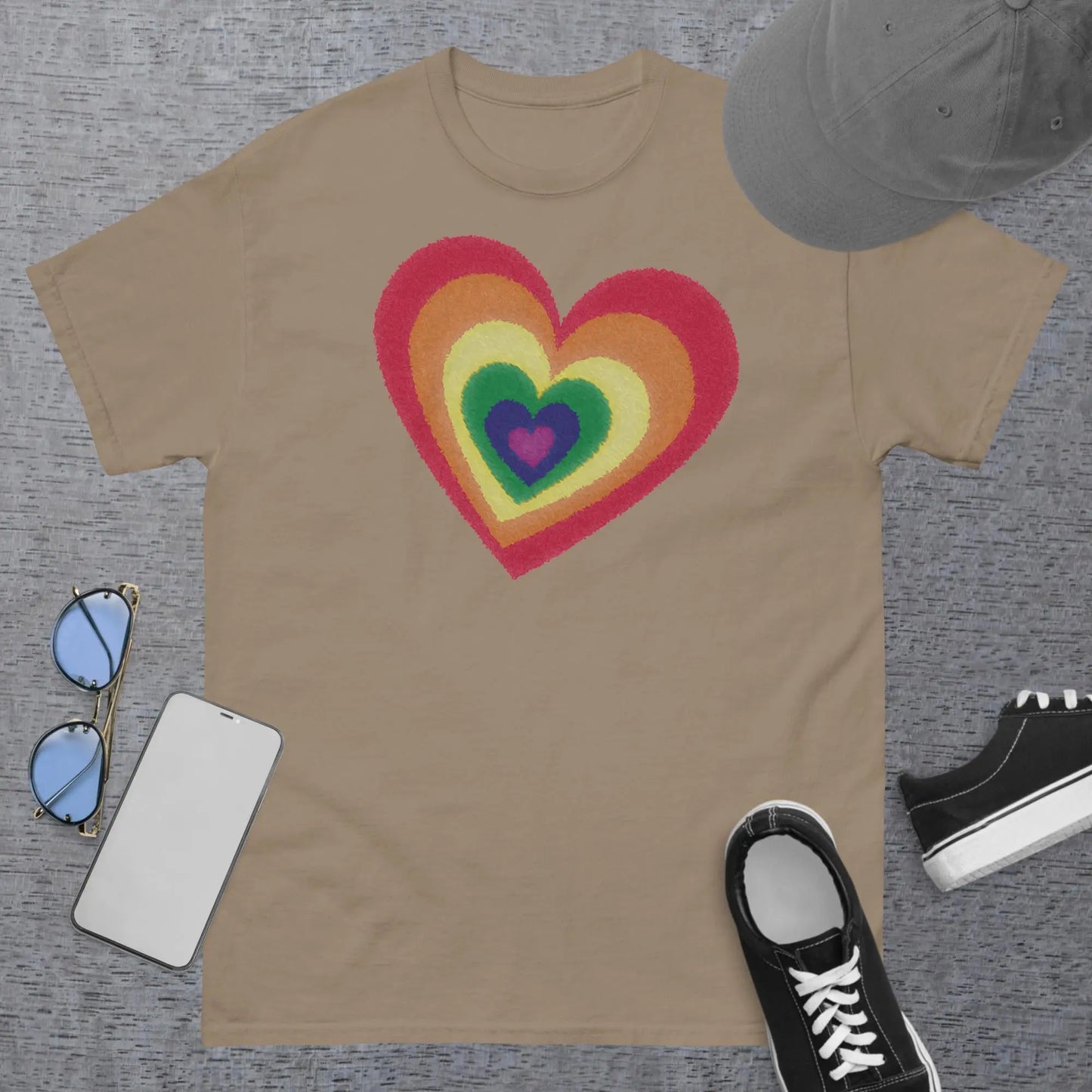 Pride Hearts Men's Classic t-shirt by BC Ink Works - BC Ink Works