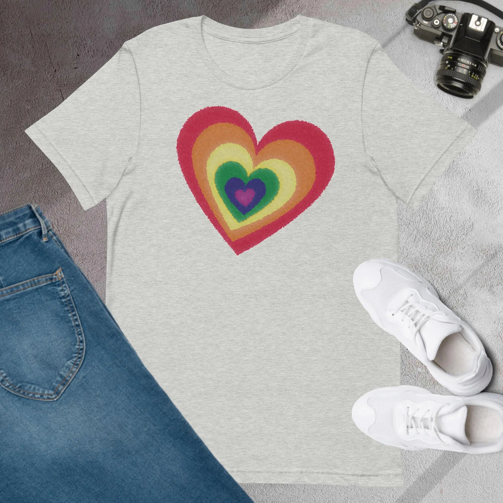 Pride Hearts Unisex t-shirt by BC Ink Works - BC Ink Works