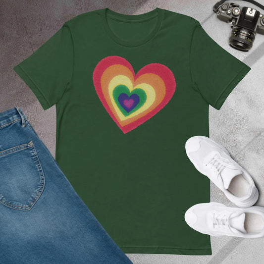 Pride Hearts Unisex t-shirt by BC Ink Works - BC Ink Works