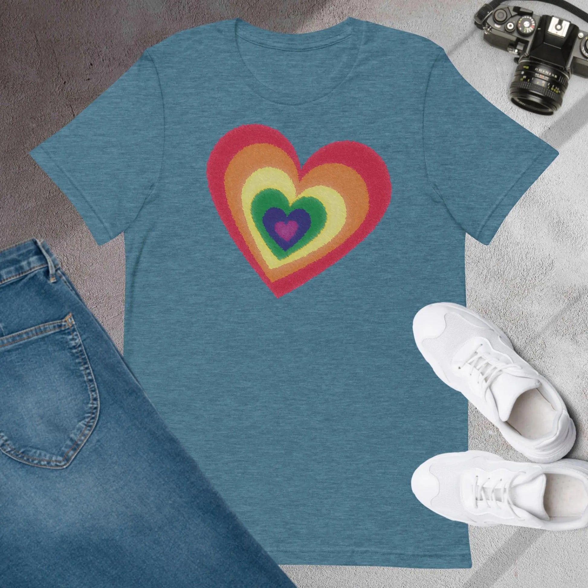 Pride Hearts Unisex t-shirt by BC Ink Works - BC Ink Works