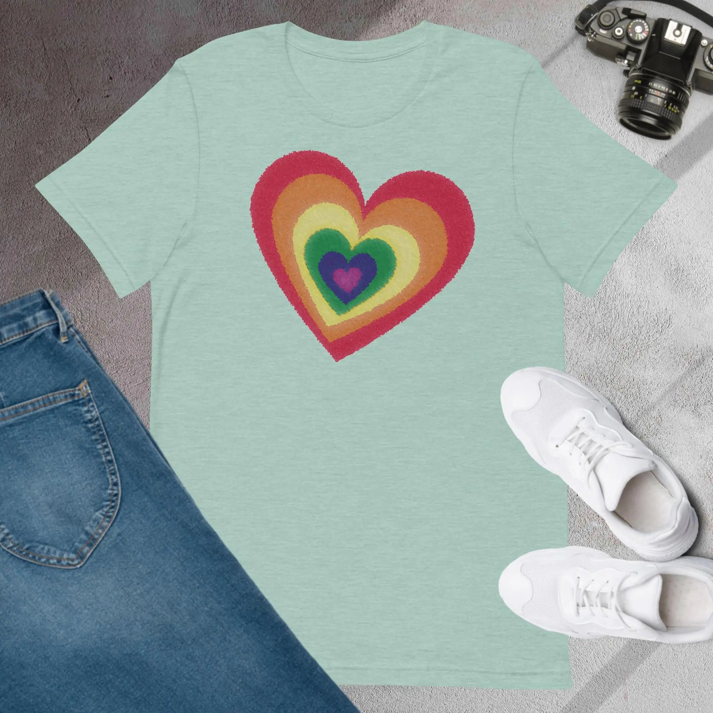 Pride Hearts Unisex t-shirt by BC Ink Works - BC Ink Works