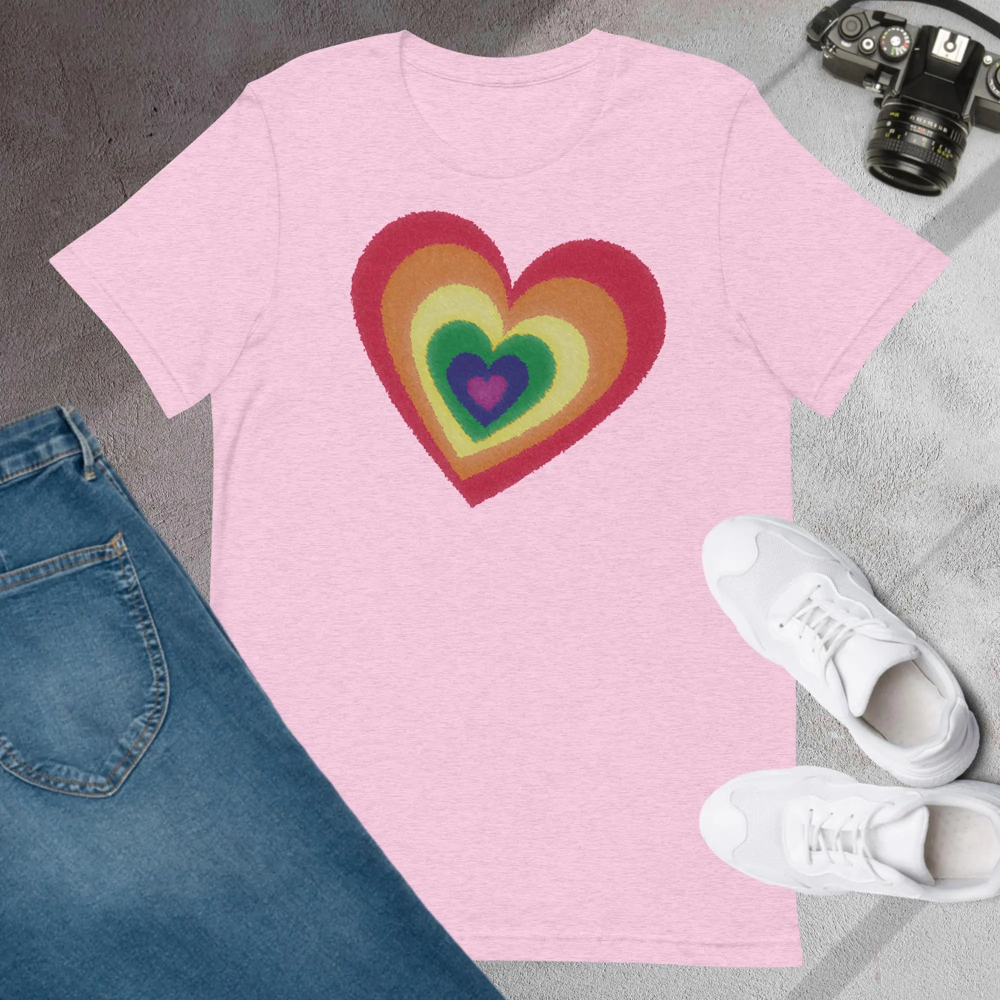 Pride Hearts Unisex t-shirt by BC Ink Works - BC Ink Works