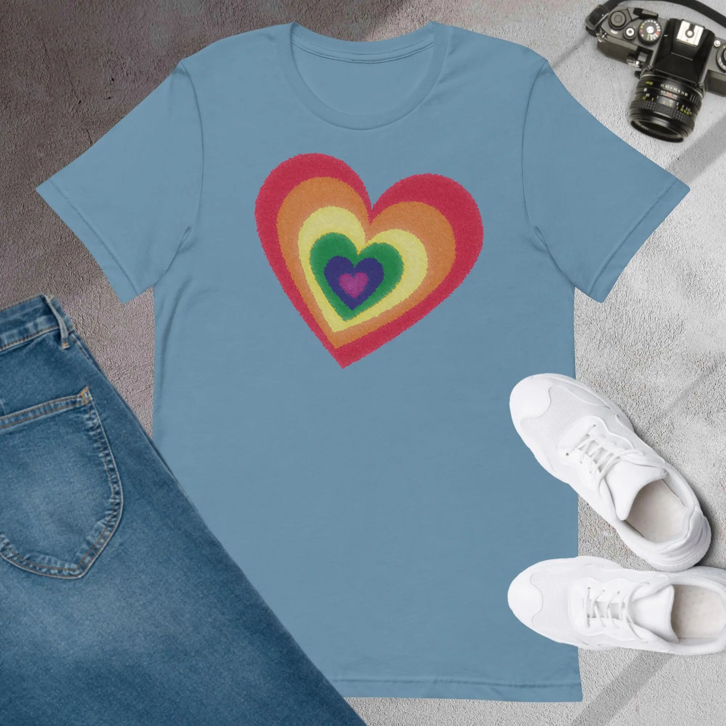 Pride Hearts Unisex t-shirt by BC Ink Works - BC Ink Works