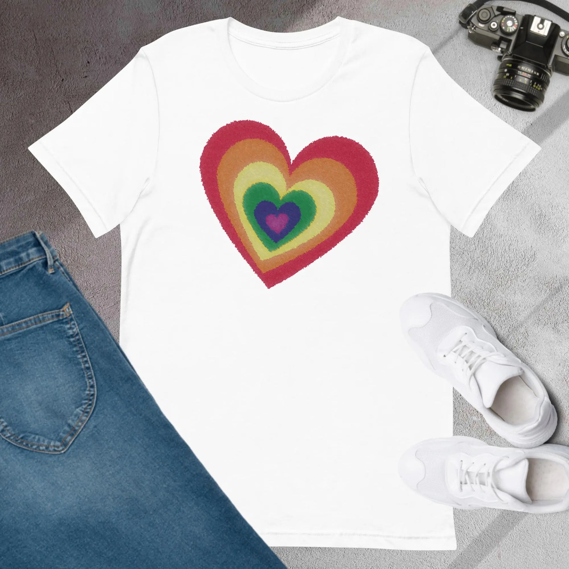 Pride Hearts Unisex t-shirt by BC Ink Works - BC Ink Works