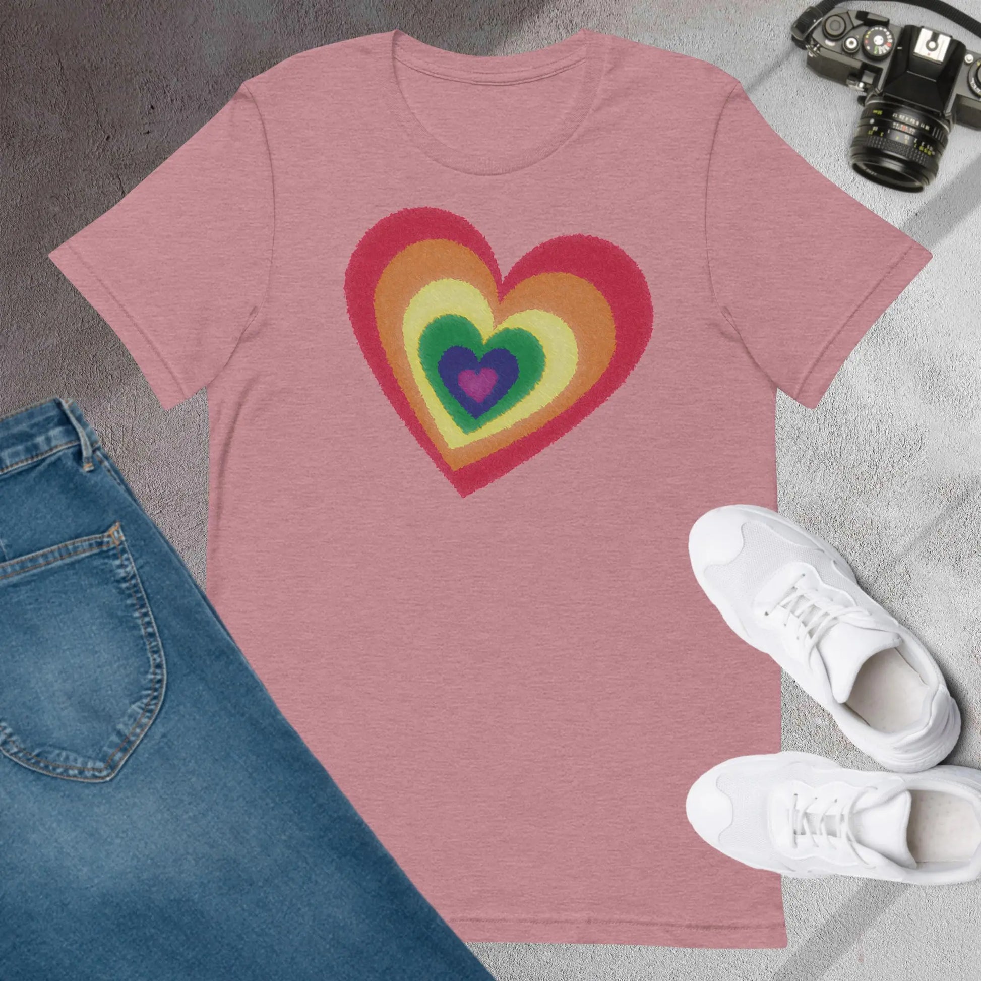 Pride Hearts Unisex t-shirt by BC Ink Works - BC Ink Works