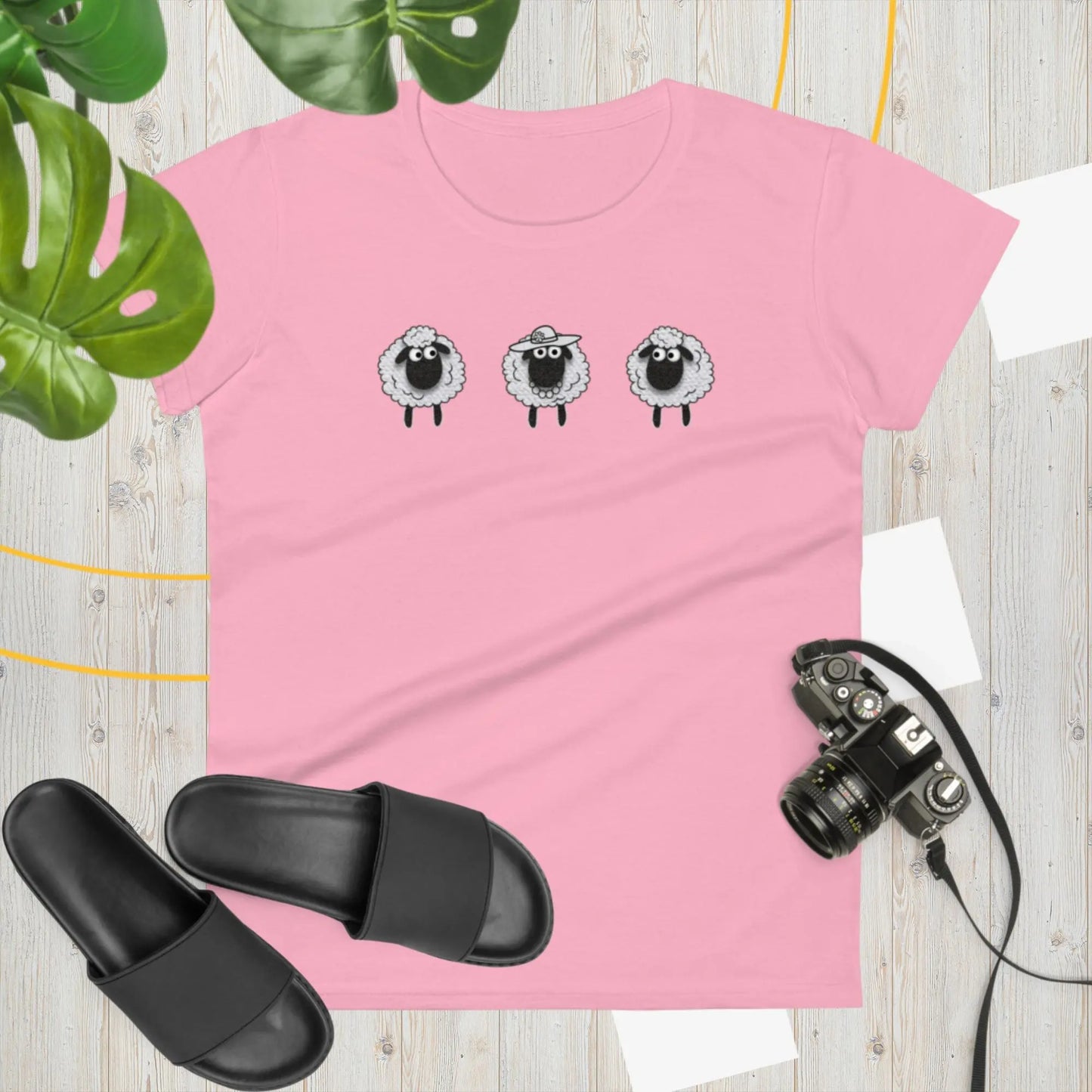 Sheep Lady Women's Fashion Fit t-shirt by BC Ink Works - BC Ink Works