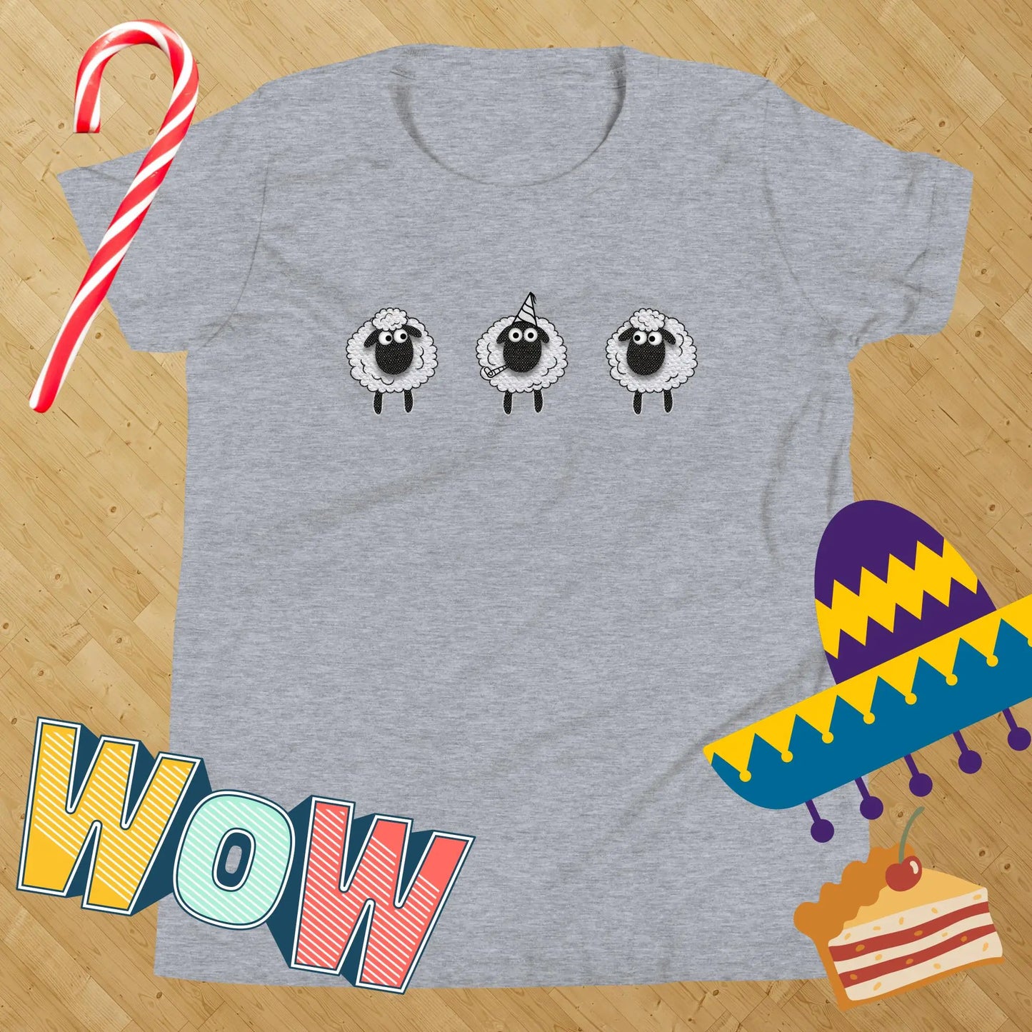 Sheep Party Kids t-shirt by BC Ink Works - BC Ink Works