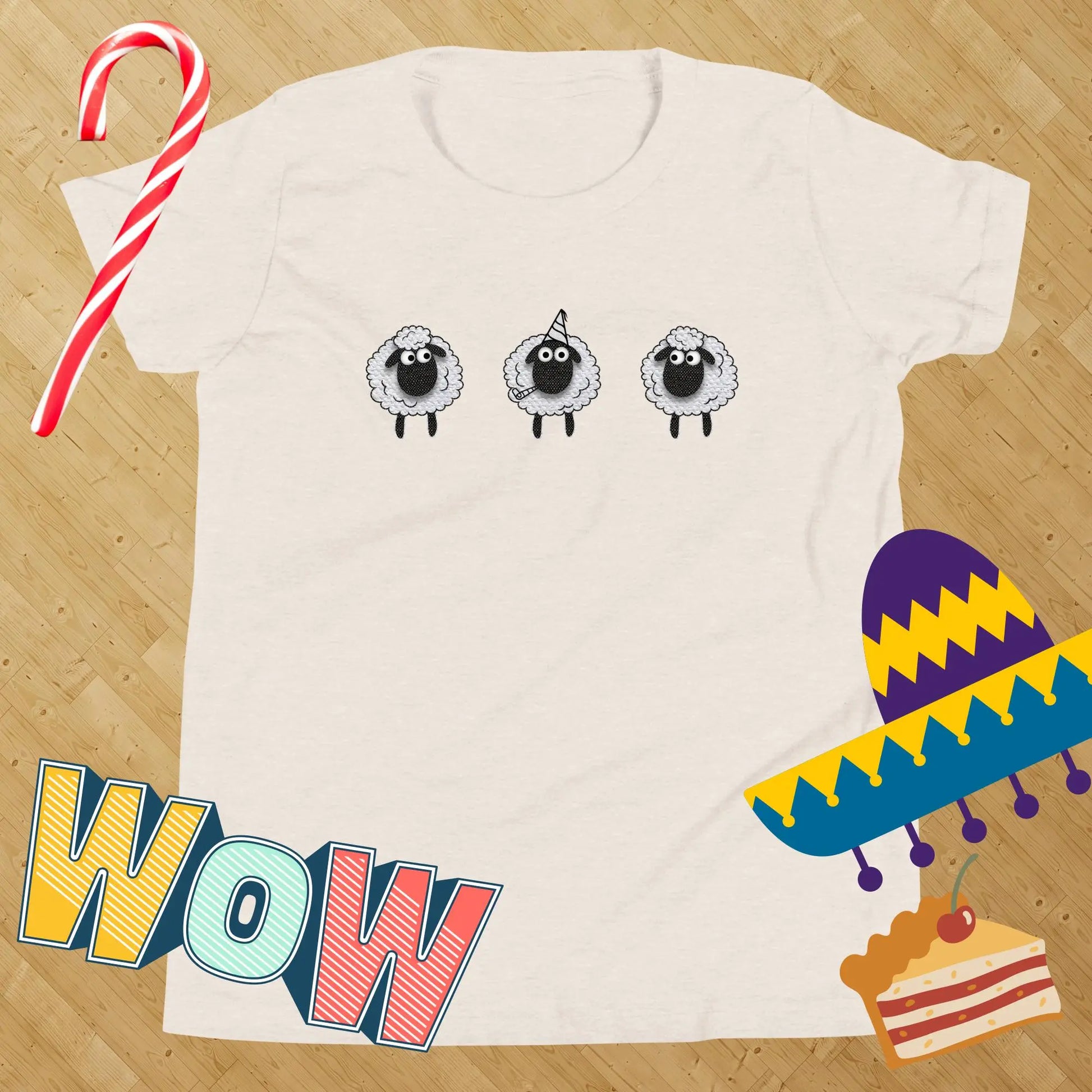 Sheep Party Kids t-shirt by BC Ink Works - BC Ink Works