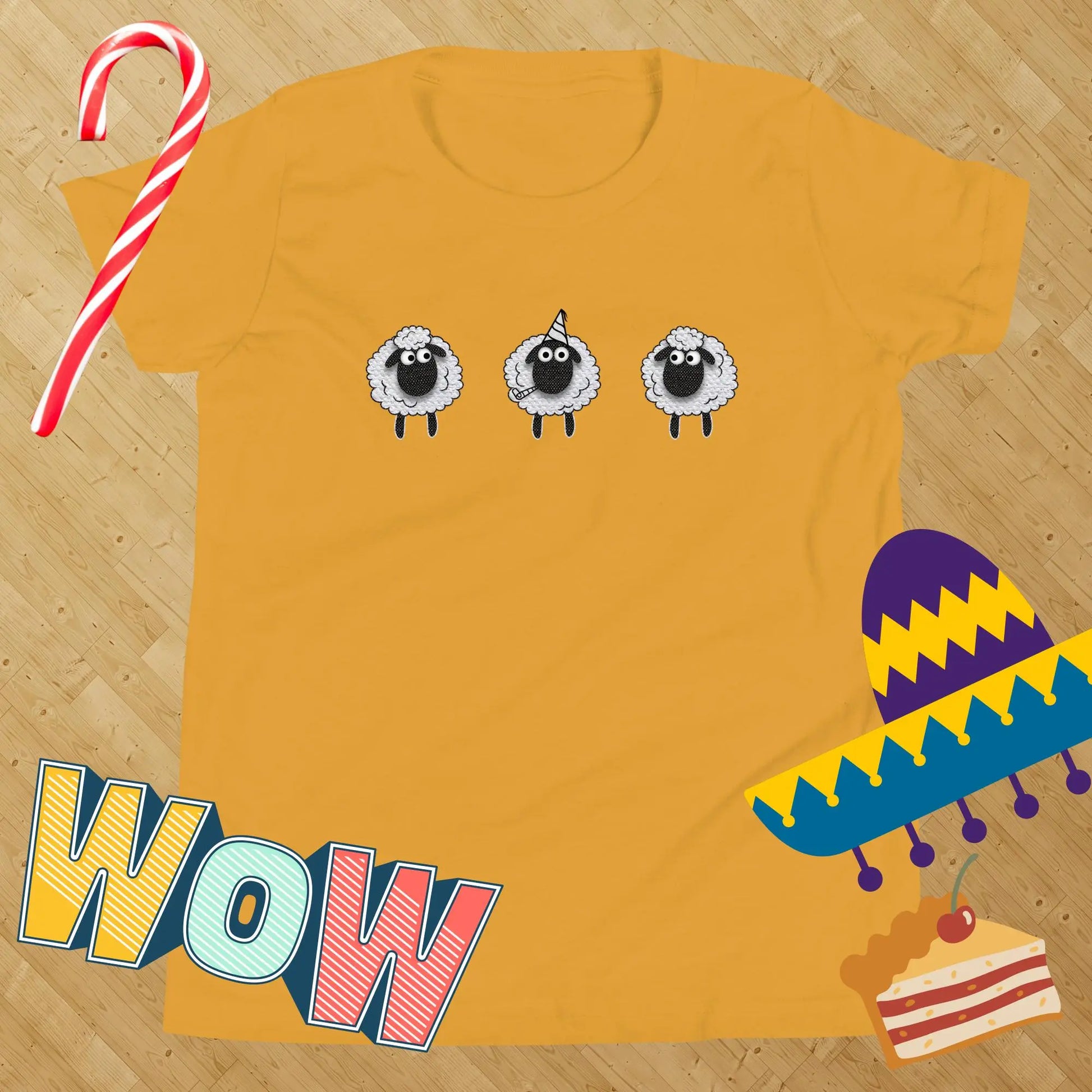 Sheep Party Kids t-shirt by BC Ink Works - BC Ink Works