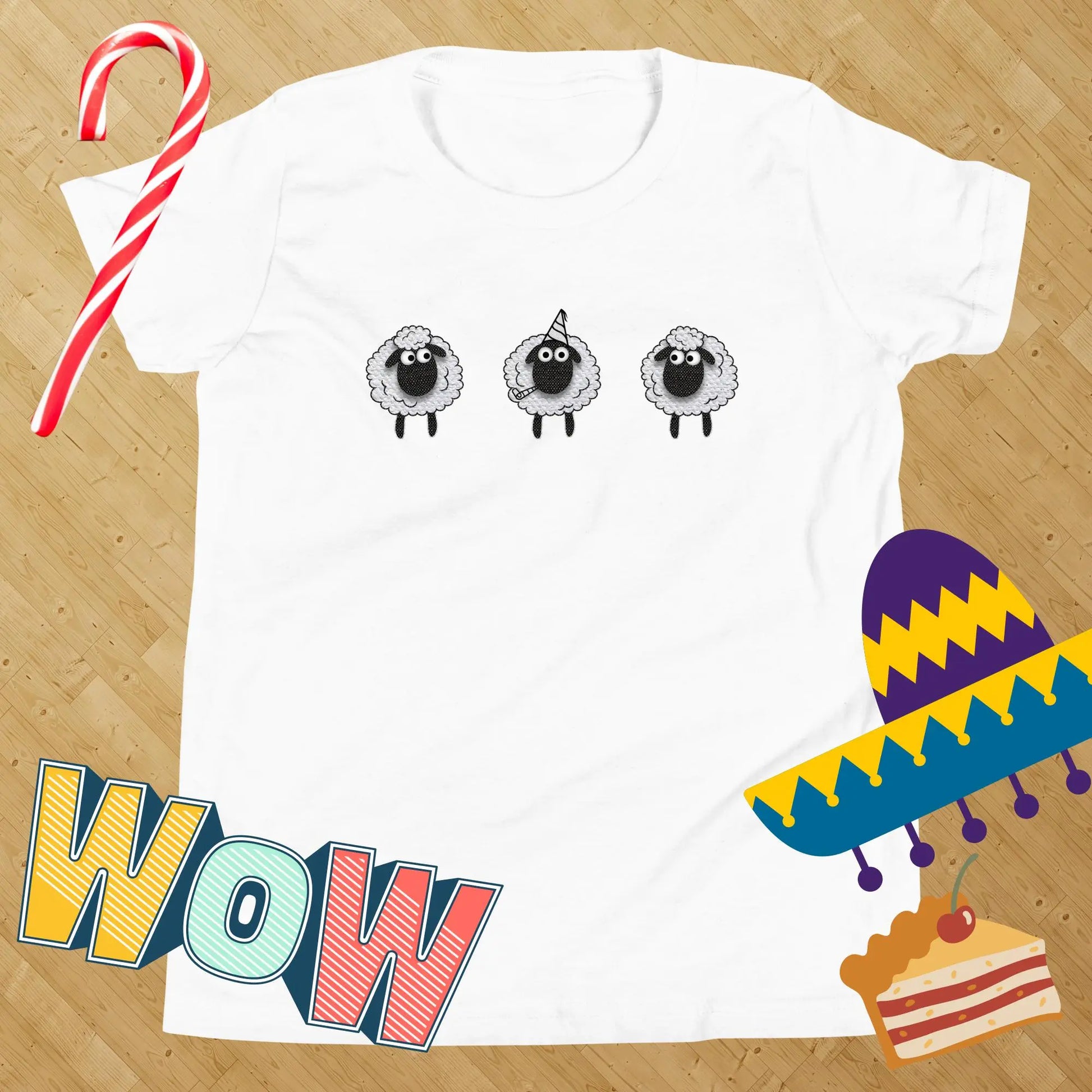 Sheep Party Kids t-shirt by BC Ink Works - BC Ink Works