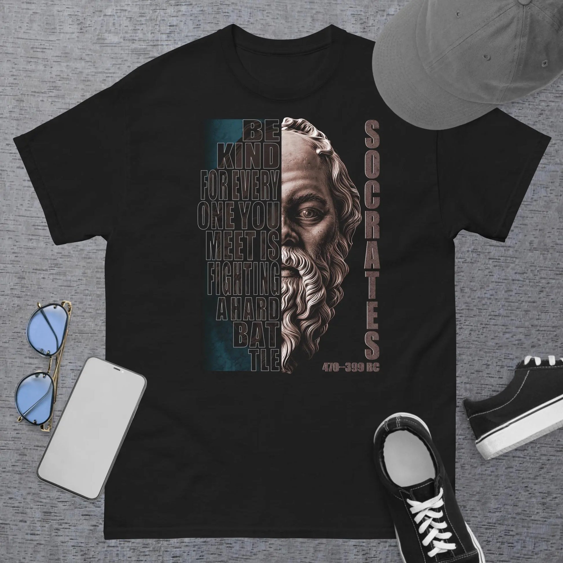 Socrates Be Kind Men's Classic t-shirt by BC Ink Works - BC Ink Works