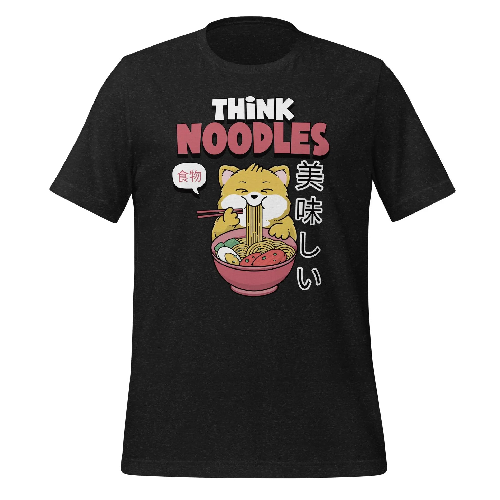 Think Noodles Cat Unisex t-shirt by BC Ink Works - BC Ink Works