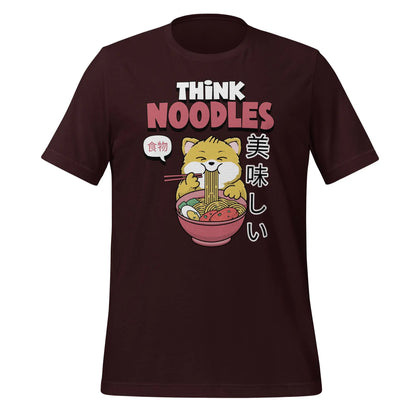 Think Noodles Cat Unisex t-shirt by BC Ink Works - BC Ink Works