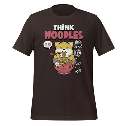 Think Noodles Cat Unisex t-shirt by BC Ink Works - BC Ink Works