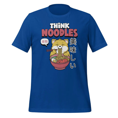 Think Noodles Cat Unisex t-shirt by BC Ink Works - BC Ink Works