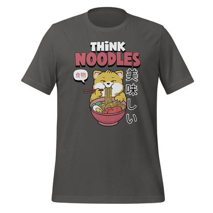 Think Noodles Cat Unisex t-shirt by BC Ink Works - BC Ink Works