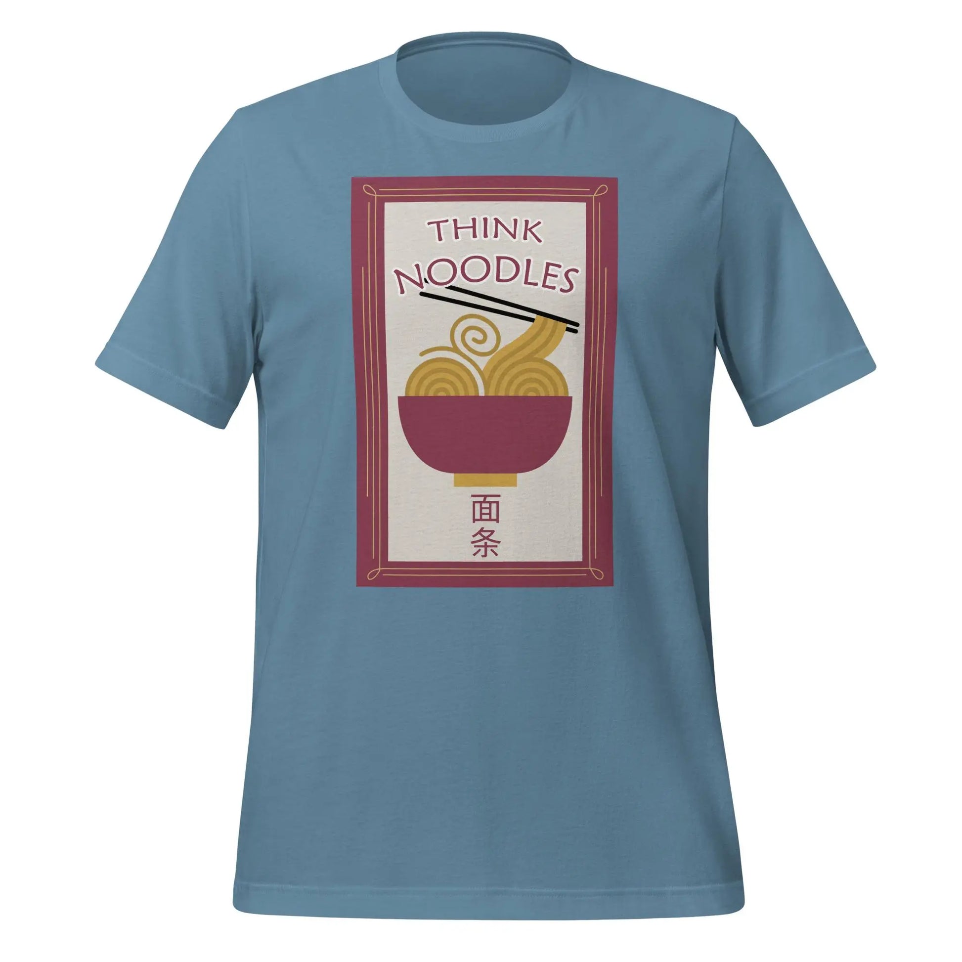 Think Noodles Menu Unisex t-shirt by BC Ink Works - BC Ink Works